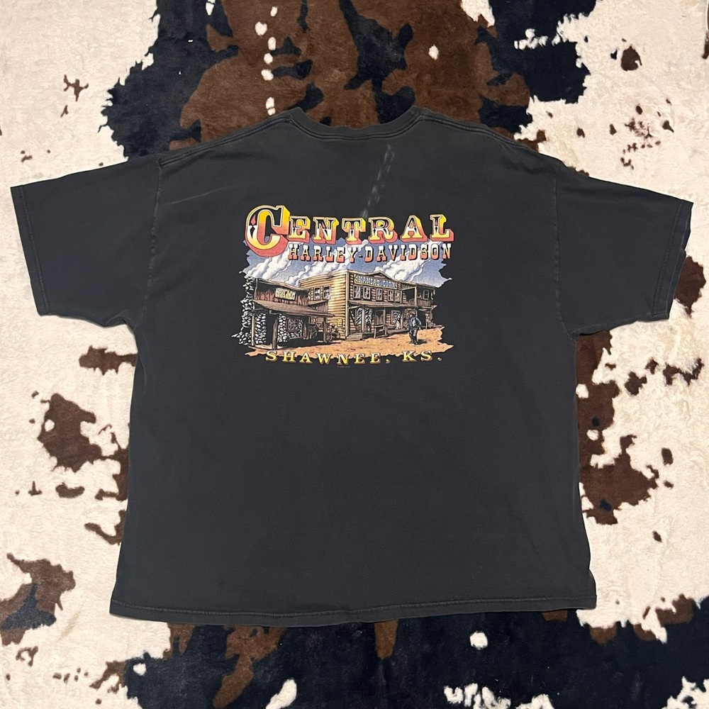 ‘01 Harley Davidson Vintage Pocket Tee